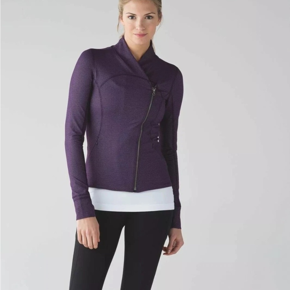 Lululemon Precision Jacket Size 10 Asymmetrical Z… - image 1